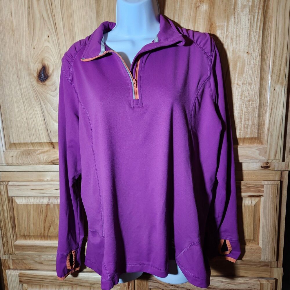 Lands’ End Athletic Quarter Zip Women’s XL Petite Long Sleeve